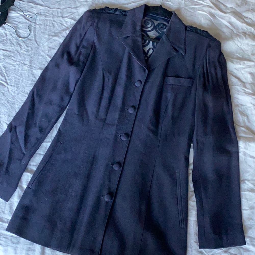 Vintage Blazer with Lace Back Detail